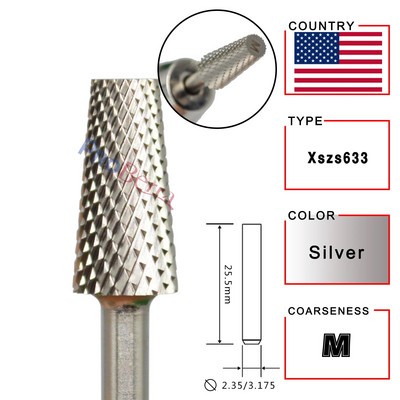 NAILTOOLS 5.2 kis trapéz alakú kúpos hordó arany ezüst Sötétlila kék szivárvány rózsa arany 5 színű körömfúró vágó