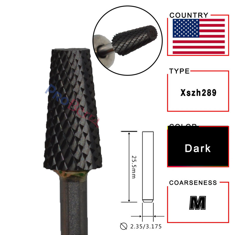 NAILTOOLS 5.2 kis trapéz alakú kúpos hordó arany ezüst Sötétlila kék szivárvány rózsa arany 5 színű körömfúró vágó