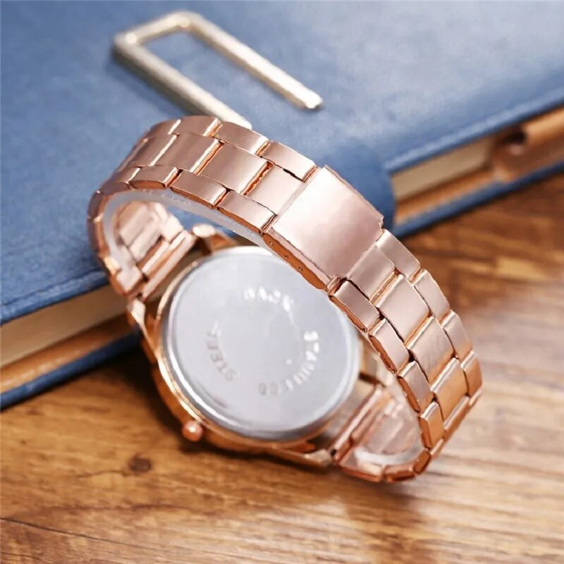 Πολυτελές ανδρικό ρολόι από κρύσταλλο από ανοξείδωτο ατσάλι πολυτελείας, πλήρες διαμάντι, καθημερινό ρολόι χαλαζία Ανδρικά και γυναικεία επίσημα ρούχα