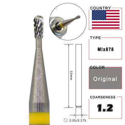 NAILTOOLS Volframa karbīda bumbieru formas nagu mākslas urbji kutikulas frēzēšanas griezēji nagu vīles manikīram Aksesuāri Instrumenti