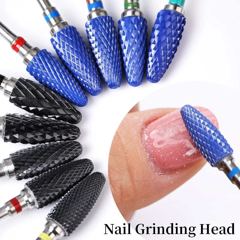 Nagų grąžtai Volframo karbido keraminės šlifavimo frezavimo pjovimo staklės, skirtos elektriniam gręžtuvui, manikiūro mašinai, nagų pedikiūro įrankiui