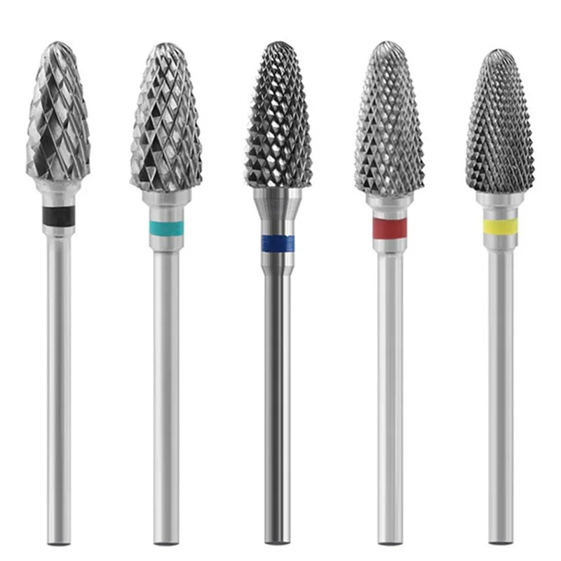 Nagų grąžtai Volframo karbido keraminės šlifavimo frezavimo pjovimo staklės, skirtos elektriniam gręžtuvui, manikiūro mašinai, nagų pedikiūro įrankiui