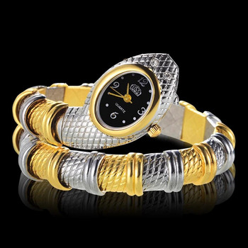 Дамски часовник със змия Дамски часовници Луксозни златни дамски часовници Моден дамски часовник Часовник reloj mujer montre femme