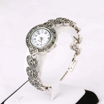 Ρολόι Vintage Πολυτελές Βραχιόλι Γυναικείο Rhinestone Γυναικεία Κομψά Ρολόγια Ρολόι Ρολόι Χαλαζίας Ρολόι Καρπού Relogio Feminino Reloj Mujer