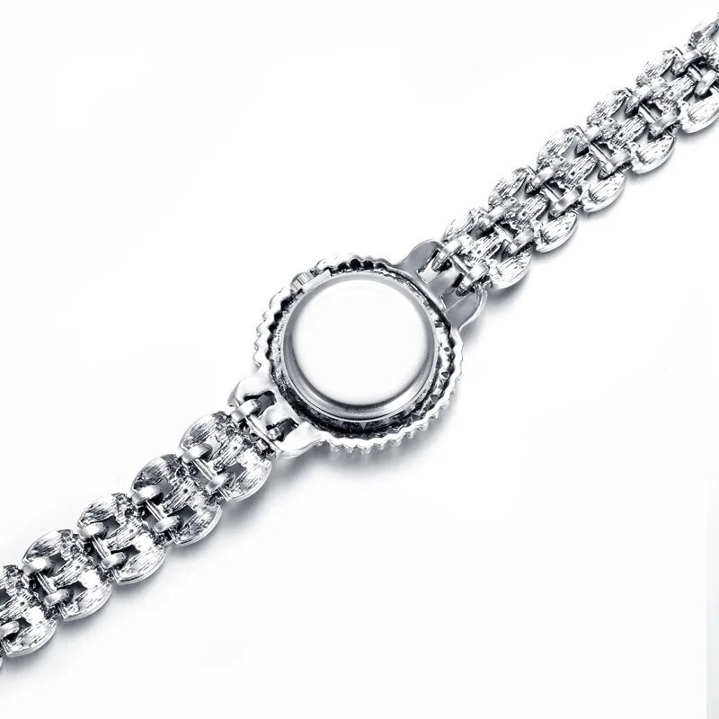 Modni stari posrebreni satovi s narukvicama za žene Izvrsni dodaci za kvarcne satove Ženski elegantni ručni satovi Pokloni