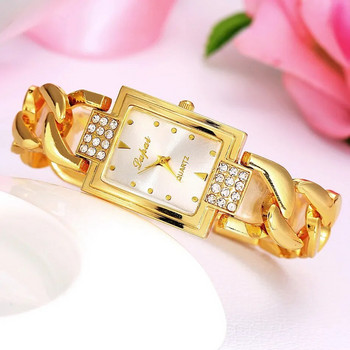 Γυναικεία ρολόγια Κορυφαία μάρκα Πολυτελές χρυσό βραχιόλι Ρολόι Γυναικεία ρολόγια Rhinestone Γυναικείο ρολόι ρολόι reloj mujer