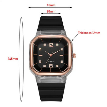 Дамски цветен спортен силиконов желе кварцов часовник Мъжки ежедневен ръчен часовник Часовник за двойка