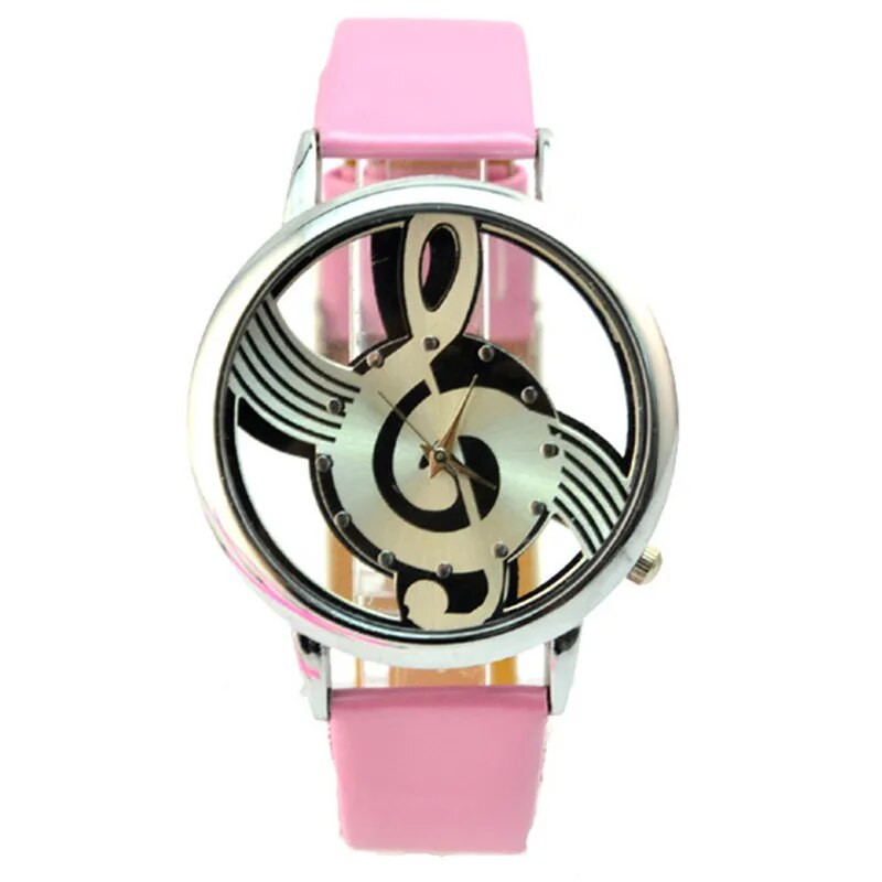 Naiste käekellad Luksuslikud moemuusika noodid Noble kella nahast rihm veekindel kvarts Reloj Mujer meeste käekellad Relogio Hot Salling