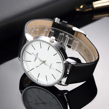Изчистен стил Бели кожени часовници Дамски моден часовник Минималистичен дамски ежедневен ръчен часовник Женски кварцов часовник Reloj Mujer 2022