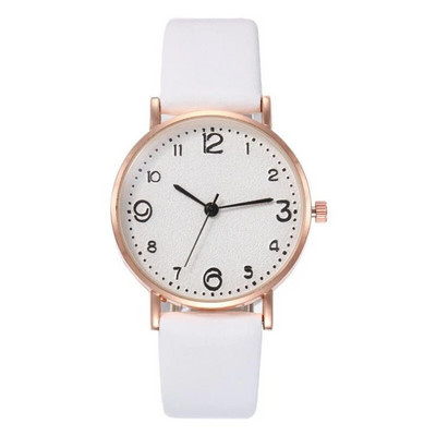 Uued naiste käekellad luksusliku kaubamärgiga vabaaja peen nahast rihmakellad koos moodsa lihtsas stiilis kvartsist käekellaga Reloj Mujer