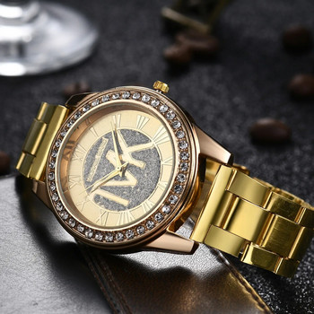 Известна марка TVK Модни кварцови ръчни часовници Дамски водоустойчиви римски цифрови матирани диамантени часовници за жени Dropshipping