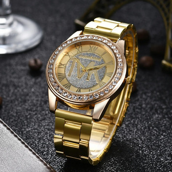 Γυναικεία ρολόγια χειρός με διάσημη μάρκα TVK Fashion Quartz Αδιάβροχα Ρωμαϊκά ψηφιακά παγωμένα ρολόγια διαμαντιών για γυναίκες Dropshipping