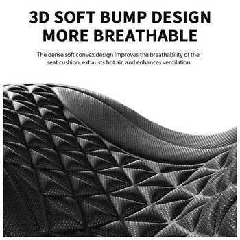3D дишаща калъфка за столче за кола Лятна възглавница за столче за кола Изпъкнал дизайн за разсейване на топлината Устойчива на изпотяване Универсална подложка за автомобилен стол