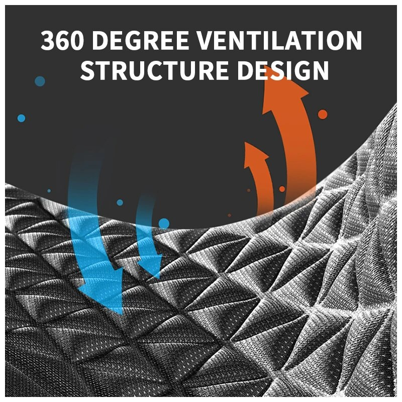 3D hingav autoistme kate suvine autoistme padi kumer disain soojuse hajutamiseks higikindel universaalne autotooli matt
