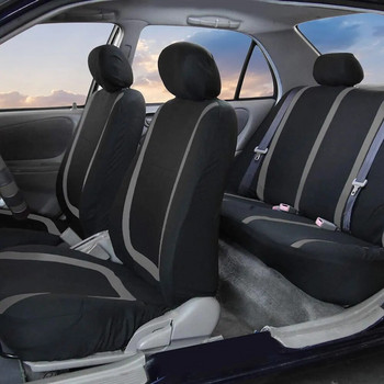 Κάλυμμα καθίσματος αυτοκινήτου Πλήρες σετ Πανί γενικής χρήσης πολυεστερικό αναπνεύσιμο, κατάλληλο για αξεσουάρ αυτοκινήτου φορτηγών φορτηγών SUV