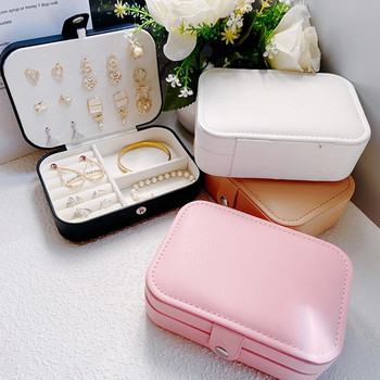 Корейска версия Simple Ins Style Преносима кутия за съхранение на бижута 2023 Нова висок клас изискана пътна чанта за бижута с голям капацитет