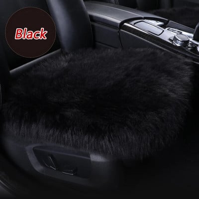 Talvised soojad autoistmekatted kunstlikud pehmed autod, pehmed sünteetilised villased istmed, sobivad veoautodele, maasturitele, kaubikutele kuuma roosa