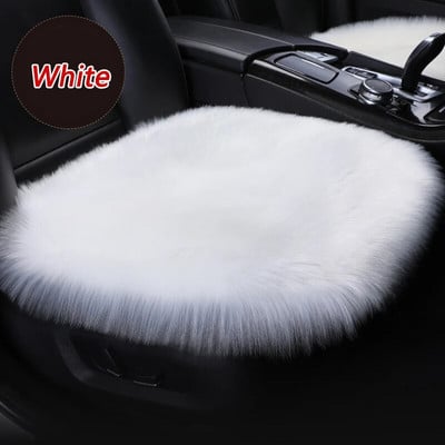 Talvised soojad autoistmekatted kunstlikud pehmed autod, pehmed sünteetilised villased istmed, sobivad veoautodele, maasturitele, kaubikutele kuuma roosa