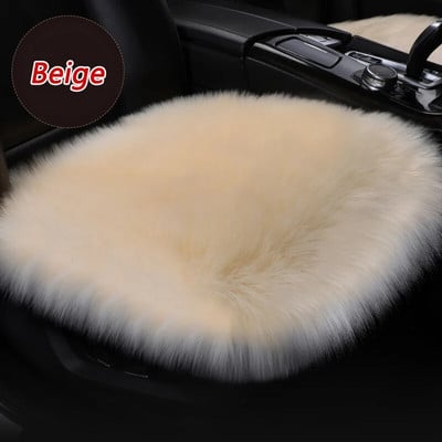 Talvised soojad autoistmekatted kunstlikud pehmed autod, pehmed sünteetilised villased istmed, sobivad veoautodele, maasturitele, kaubikutele kuuma roosa