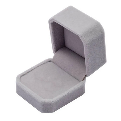 Senovinė aksominė žiedų dėžutė šešiakampės formos nuimama vestuvinio žiedo auskarų laikiklio dėklas Organizatoriaus laikymo žiedo ekrano pakuotė Dovana