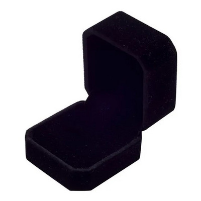 Senovinė aksominė žiedų dėžutė šešiakampės formos nuimama vestuvinio žiedo auskarų laikiklio dėklas Organizatoriaus laikymo žiedo ekrano pakuotė Dovana