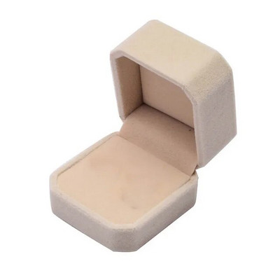 Senovinė aksominė žiedų dėžutė šešiakampės formos nuimama vestuvinio žiedo auskarų laikiklio dėklas Organizatoriaus laikymo žiedo ekrano pakuotė Dovana