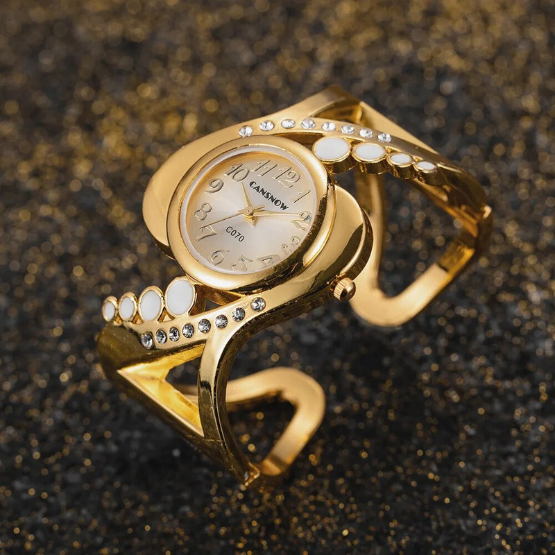 Moodsad naiste käevõrud naiste käevõrud Quartz Crystal Luxury Reloj Rhinestone Eleagnt Mujer Saati Feminino Relogio