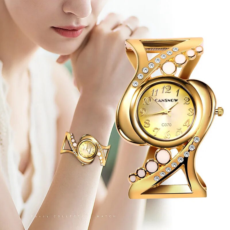 Moodsad naiste käevõrud naiste käevõrud Quartz Crystal Luxury Reloj Rhinestone Eleagnt Mujer Saati Feminino Relogio