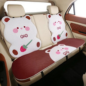 2023 uus maasikakaru pika jänesekarva talvine turvahäll soe ja kohev armas multikas paksendatud ühe auto istme padi