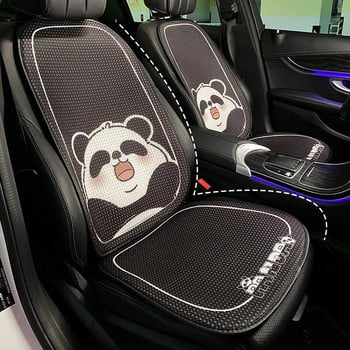 Нова сладка карикатура Panda Универсално покривало за столче за кола Breathe Ice Silk Auto Seat Cushion Style Mats Four Seasons Автомобилни аксесоари