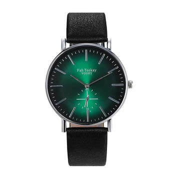 Жени Мъжки часовници Кожени модни ежедневни обикновени черни зелени дамски часовници с гривна Сплав Кварцов ръчен часовник Relogio Feminino