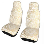 Mandala Gold Bohemic Flower universaalne autoistme kate veekindel maasturile eesmine tagumine flokeeriv riidest padi polüester auto stiil