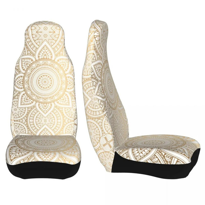 Mandala Gold Bohemic Flower universaalne autoistme kate veekindel maasturile eesmine tagumine flokeeriv riidest padi polüester auto stiil