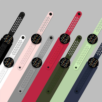 Νέο Ψηφιακό ρολόι μόδας LED για γυναίκες Αθλητικό ηλεκτρονικό ρολόι καρπού Γυναικεία ρολόγια αναπνεύσιμο ρολόι σιλικόνης Montre Femme