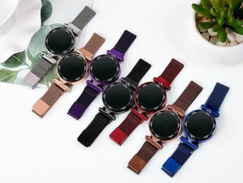 Casual Led ρολόι για γυναίκες Steel Band Απλή οθόνη αφής Ηλεκτρονικό ρολόι Δημιουργική ιδέα Reloj Mujer Elegante Χονδρική