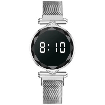 Ежедневен Led часовник за жени със стоманена лента Прост електронен часовник със сензорен екран Творческа идея Reloj Mujer Elegante Продажба на едро