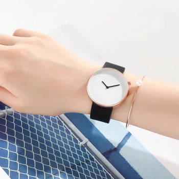 Ανδρικό και γυναικείο ρολόι χαλαζία μόδας UTHAI BK101 Λιθόστρωτο απλό στρογγυλό ρολόι