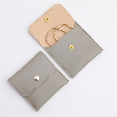 1 vnt PU odinių papuošalų pakavimo maišeliai karoliai žiedas apyrankės auskarai, laikymo laikiklis aukščiausios klasės mini dovanų papuošalų maišelis