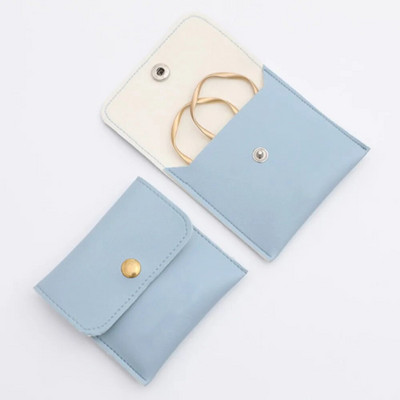 1 vnt PU odinių papuošalų pakavimo maišeliai karoliai žiedas apyrankės auskarai, laikymo laikiklis aukščiausios klasės mini dovanų papuošalų maišelis