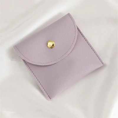 1 vnt PU odinių papuošalų pakavimo maišeliai karoliai žiedas apyrankės auskarai, laikymo laikiklis aukščiausios klasės mini dovanų papuošalų maišelis