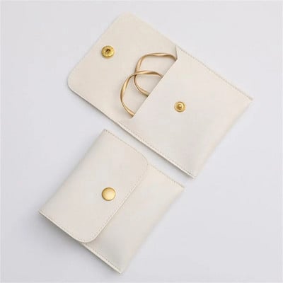 1 vnt PU odinių papuošalų pakavimo maišeliai karoliai žiedas apyrankės auskarai, laikymo laikiklis aukščiausios klasės mini dovanų papuošalų maišelis