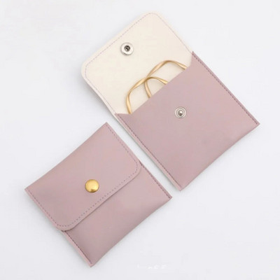 1 vnt PU odinių papuošalų pakavimo maišeliai karoliai žiedas apyrankės auskarai, laikymo laikiklis aukščiausios klasės mini dovanų papuošalų maišelis