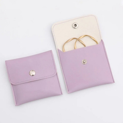 1 vnt PU odinių papuošalų pakavimo maišeliai karoliai žiedas apyrankės auskarai, laikymo laikiklis aukščiausios klasės mini dovanų papuošalų maišelis