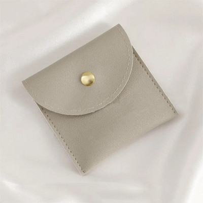 1 vnt PU odinių papuošalų pakavimo maišeliai karoliai žiedas apyrankės auskarai, laikymo laikiklis aukščiausios klasės mini dovanų papuošalų maišelis