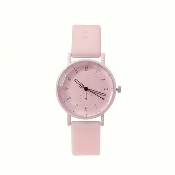 Ροζ ψηφιακά απλά γυναικεία φορέματα Επώνυμα ρολόγια μόδας 2023 Νέο casual λουράκι σιλικόνης γυναικείο ρολόι Quartz δώρο