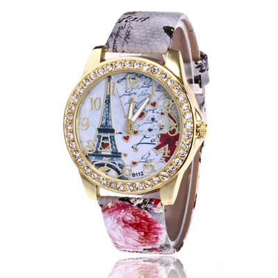 Jauni Luksusa Sieviešu Pulksteņi Modes Eifeļa Torņa Sieviešu Pulkstenis Sieviešu Pulkstenis Skaisti Apdrukas Sieviešu Kleitas Pulkstenis Sieviešu Rokas pulkstenis