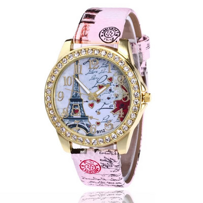 Jauni Luksusa Sieviešu Pulksteņi Modes Eifeļa Torņa Sieviešu Pulkstenis Sieviešu Pulkstenis Skaisti Apdrukas Sieviešu Kleitas Pulkstenis Sieviešu Rokas pulkstenis
