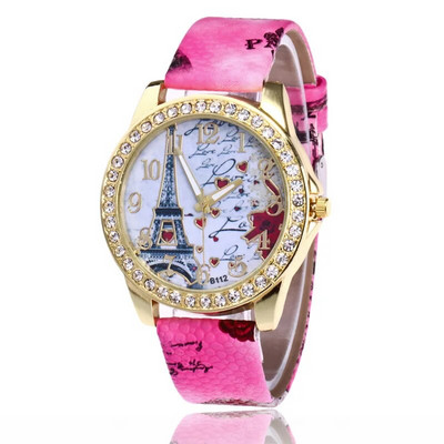 Jauni Luksusa Sieviešu Pulksteņi Modes Eifeļa Torņa Sieviešu Pulkstenis Sieviešu Pulkstenis Skaisti Apdrukas Sieviešu Kleitas Pulkstenis Sieviešu Rokas pulkstenis