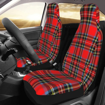 Royal Tartan καρό Universal κάλυμμα καθίσματος αυτοκινήτου Four Seasons For All Kinds Μοντέλα καρό μαξιλάρι καθίσματος Προστατευτικό καθίσματος από ίνες
