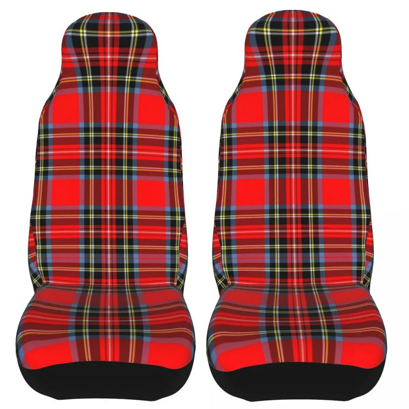 Royal Tartan καρό Universal κάλυμμα καθίσματος αυτοκινήτου Four Seasons For All Kinds Μοντέλα καρό μαξιλάρι καθίσματος Προστατευτικό καθίσματος από ίνες